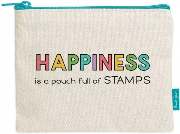 Zipper Pouch Happiness Is A Pouch Full Of Stamps Lawn Fawn