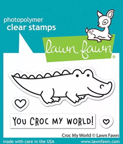Croc My World Clear Stamps Lawn Fawn