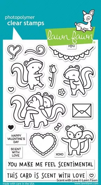 Scent with Love Clear Stamps Lawn Fawn