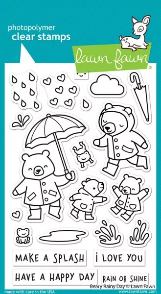 Beary Rainy Day Clear Stamps Lawn Fawn