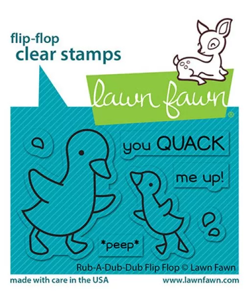 Rub-A-Dub-Dub Flip-Flop Clear Stamps Lawn Fawn
