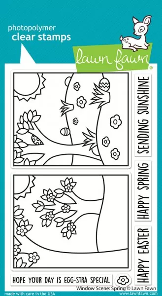 Window Scene: Spring Clear Stamps Lawn Fawn