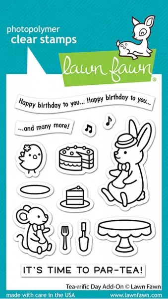 Tea-rrific Day Add-On Clear Stamps Lawn Fawn
