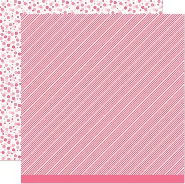 All the Dots Strawberry Fizz lawn fawn scrapbooking paper 1