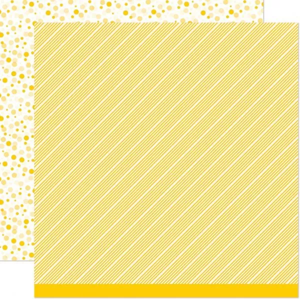 All the Dots Lemon Fizz lawn fawn scrapbooking paper 1