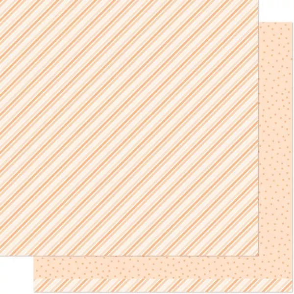Stripes 'n' Sprinkles Oh My Orange lawn fawn scrapbooking paper