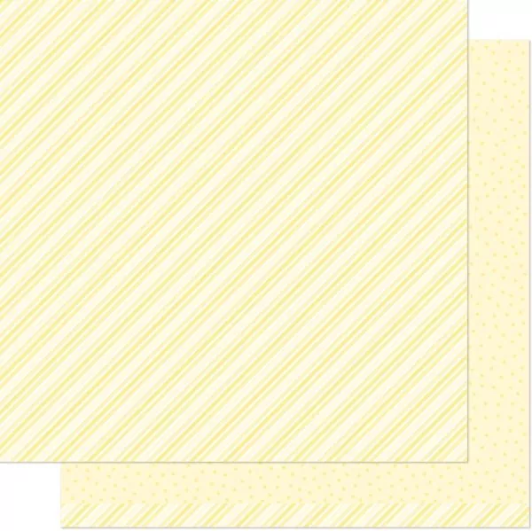 Stripes 'n' Sprinkles Yay Yellow lawn fawn scrapbooking paper