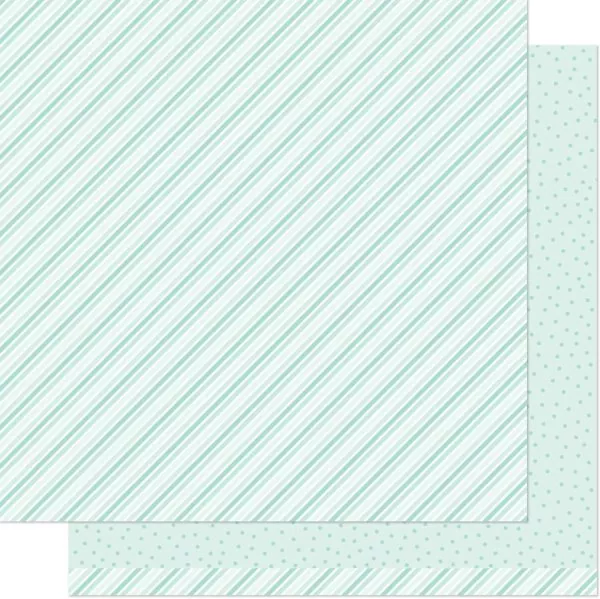 Stripes 'n' Sprinkles Terrific Teal lawn fawn scrapbooking paper