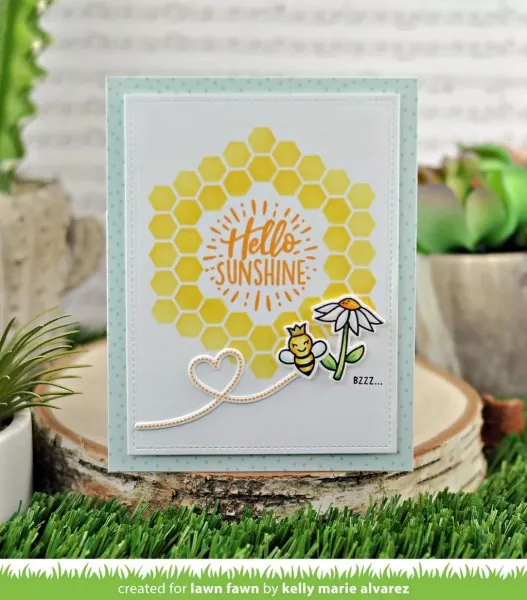 Hive Five Clear Stamps Lawn Fawn 2