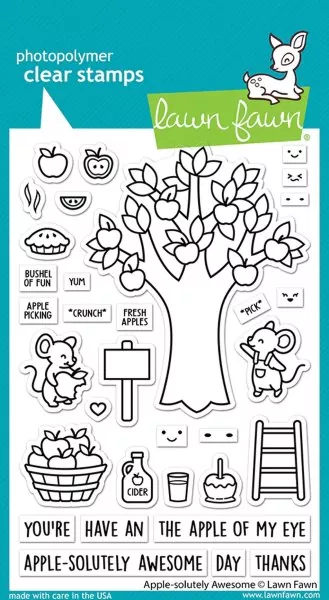 Apple-solutely Awesome Clear Stamps Lawn Fawn