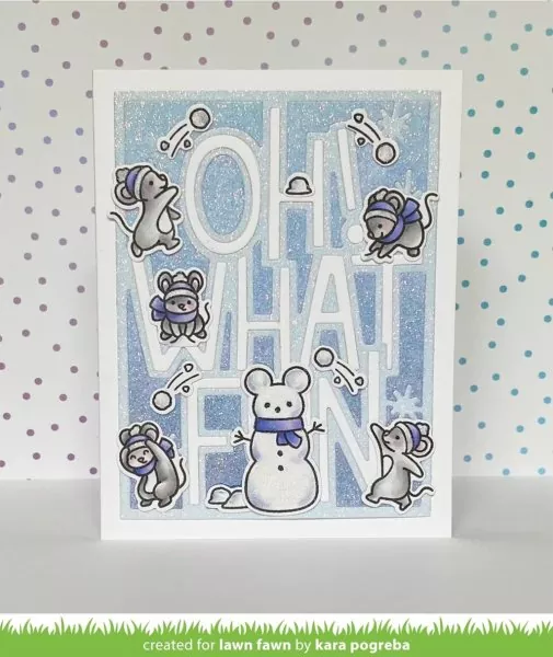 Snowball Fight Clear Stamps Lawn Fawn 2