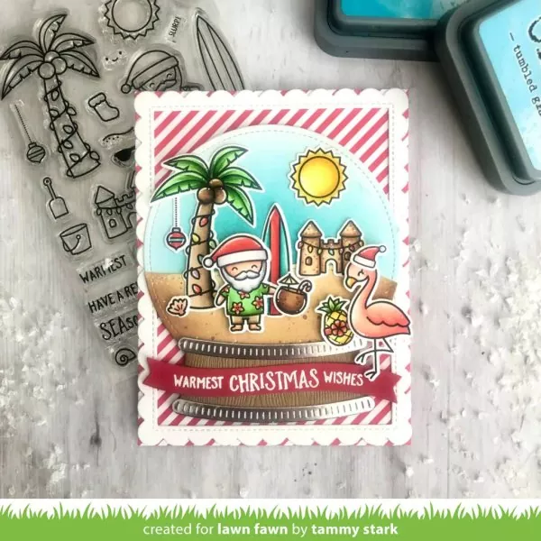 Beachy Christmas Clear Stamps Lawn Fawn 1