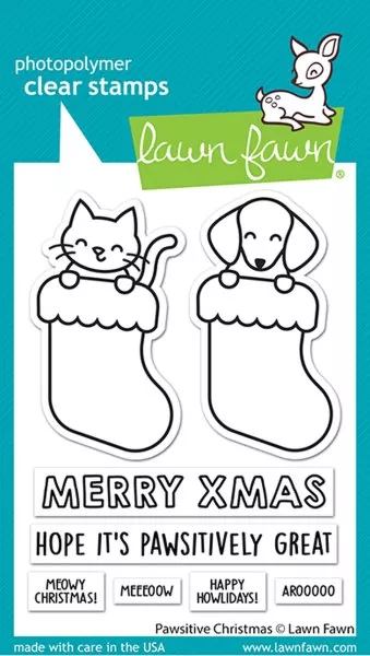 Pawsitive Christmas Clear Stamps Lawn Fawn