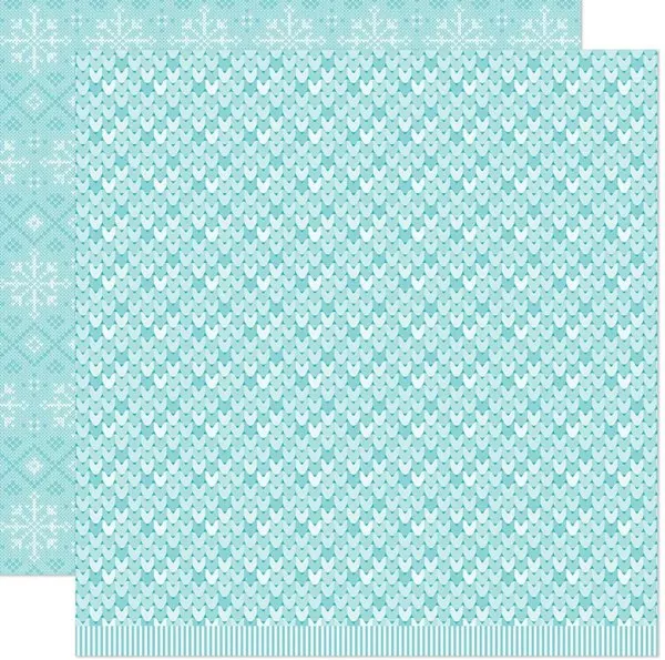 Knit Picky Winter Cozy Scarf lawn fawn scrapbooking paper 1