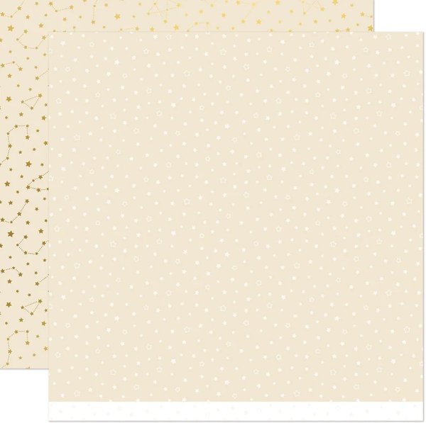 Let It Shine Starry Skies Twinkling Cream lawn fawn scrapbooking paper 1