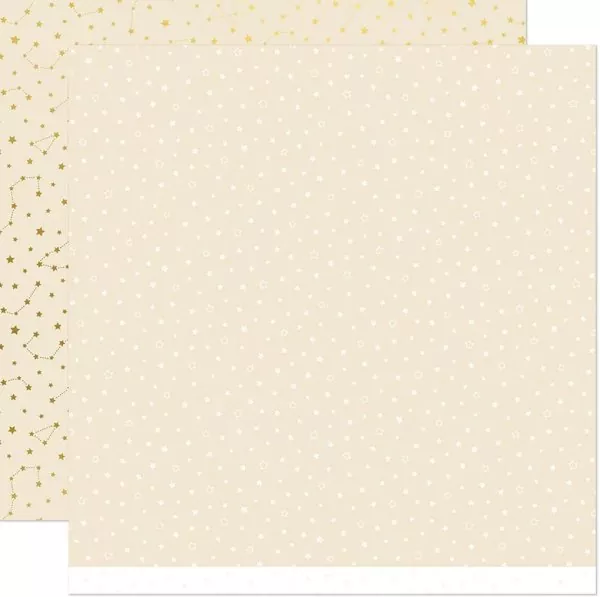 Let It Shine Starry Skies Twinkling Cream lawn fawn scrapbooking paper 1