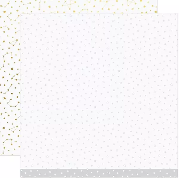 Let It Shine Starry Skies Twinkling White lawn fawn scrapbooking paper 1