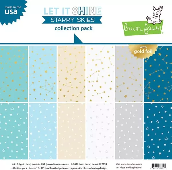 Let It Shine Starry Skies Paper Collection Pack Lawn Fawn