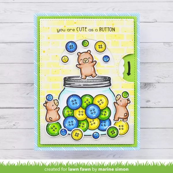 How You Bean? Buttons Add-On Clear Stamps Lawn Fawn 1