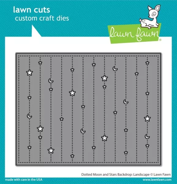 Dotted Moon and Stars Backdrop: Landscape Dies Lawn Fawn