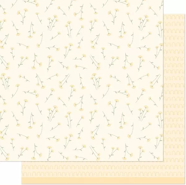 What's Sewing On? Lazy Daisy Stitch lawn fawn scrapbooking paper