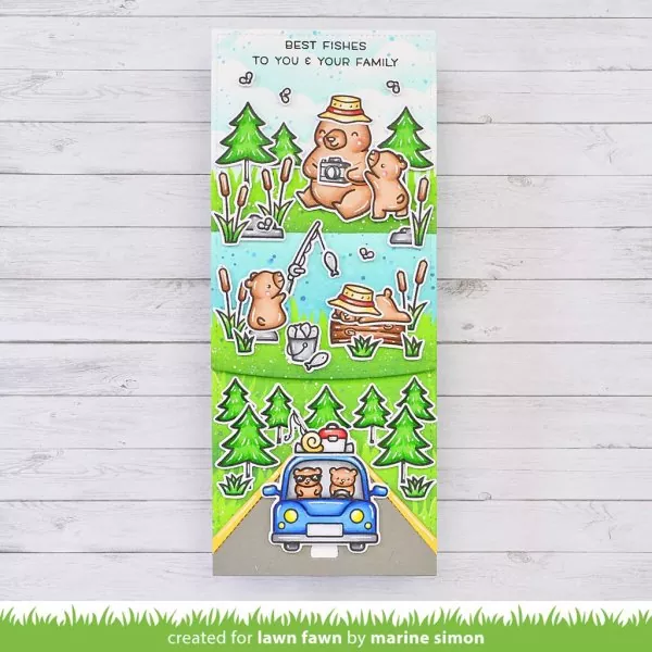 Car Critters Road Trip Add-On Clear Stamps Lawn Fawn 2