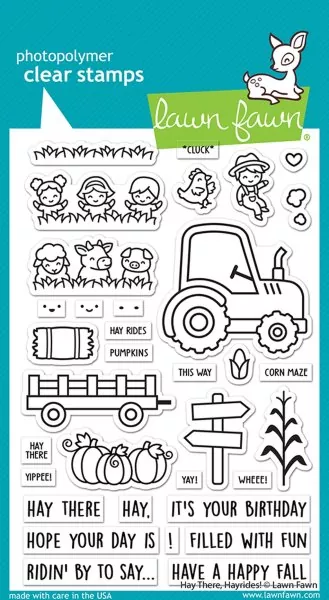 Hay There, Hayrides! Clear Stamps Lawn Fawn