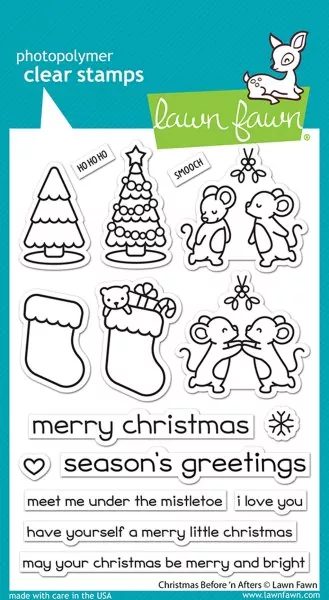 Christmas Before 'n Afters Clear Stamps Lawn Fawn