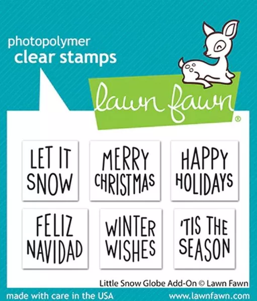 Little Snow Globe Add-On Clear Stamps Lawn Fawn