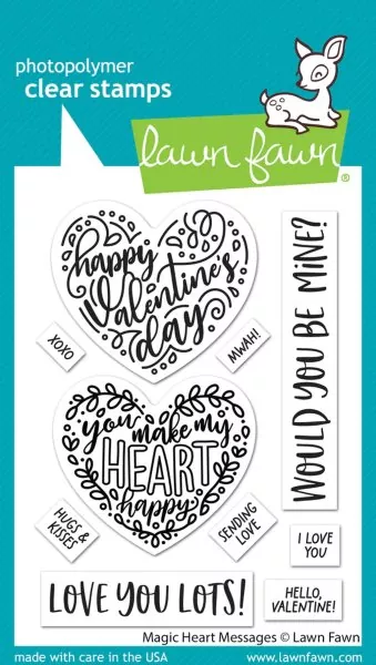 Magic Heart Messages Clear Stamps Lawn Fawn
