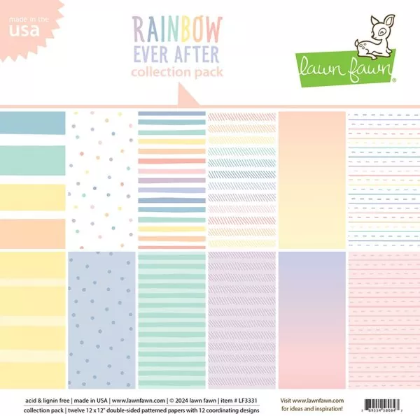 Rainbow Ever After Paper Collection Pack Lawn Fawn