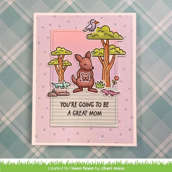 Kanga-rrific Add-On Clear Stamps Lawn Fawn 1