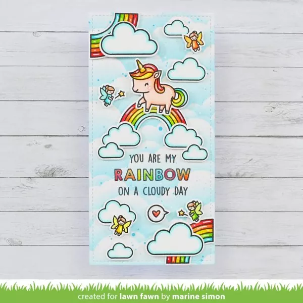 My Rainbow Clear Stamps Lawn Fawn 1