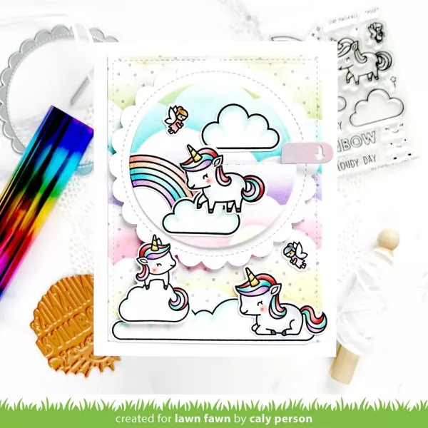 My Rainbow Clear Stamps Lawn Fawn 2