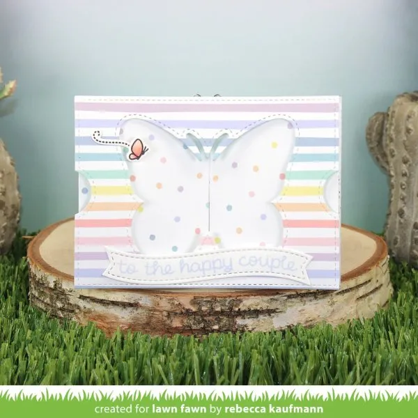 Ta-Da! Diorama! Butterfly Window Add-On Dies Lawn Fawn 1