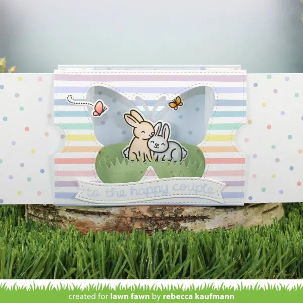 Ta-Da! Diorama! Butterfly Window Add-On Dies Lawn Fawn 2