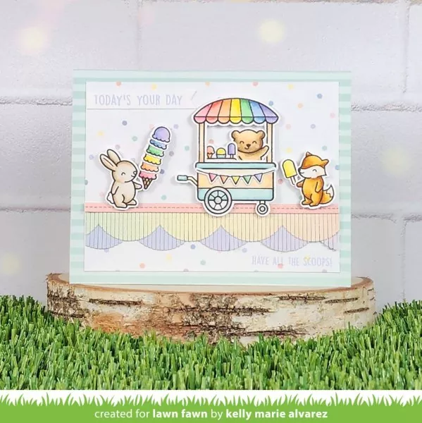 Treat Cart Clear Stamps Lawn Fawn 1