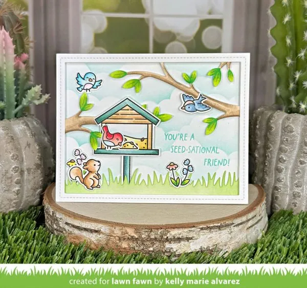 Backyard Bird Feeder Add-On Dies Lawn Fawn 3