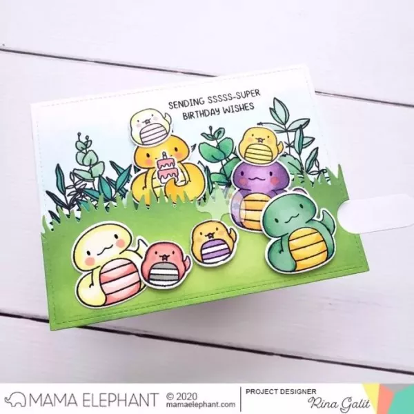 Zodiac Snake Mama Elephant Stamp & Die Bundle 2