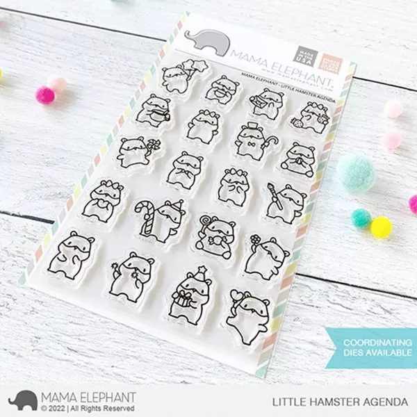 Little Hamster Agenda Clear Stamps Mama Elephant