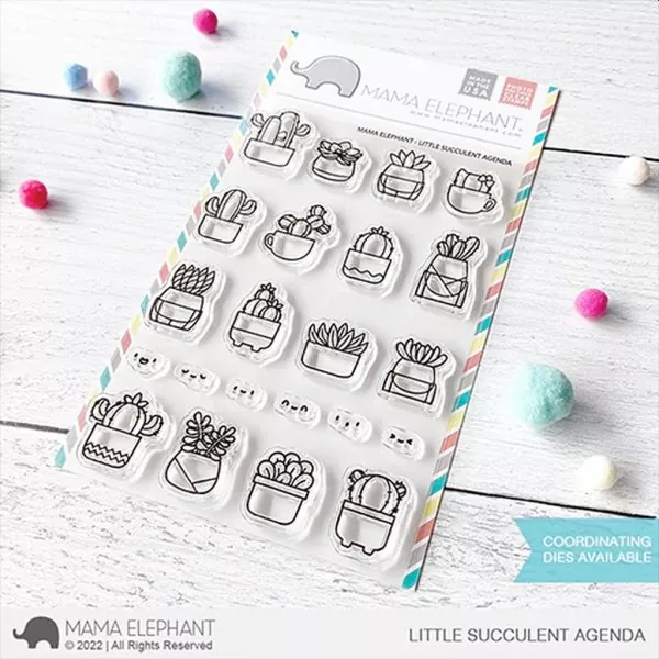 Little Succulent Agenda Clear Stamps Mama Elephant