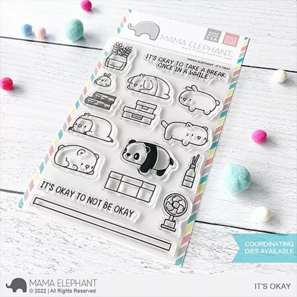 It's Okay Clear Stamps Mama Elephant