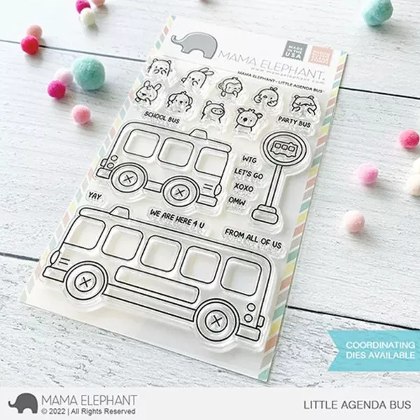 Little Agenda Bus Clear Stamps Mama Elephant