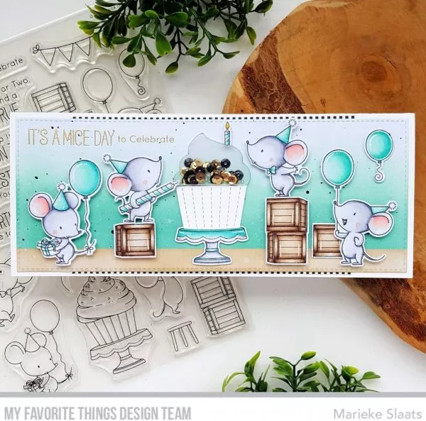Mice Day to Celebrate Clear Stamps My Favorite Things Project 1