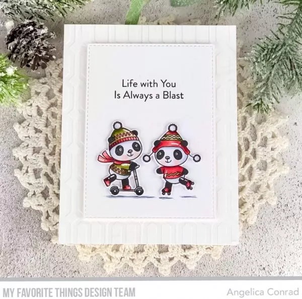 Pandas at Play Clear Stamps My Favorite Things Project1