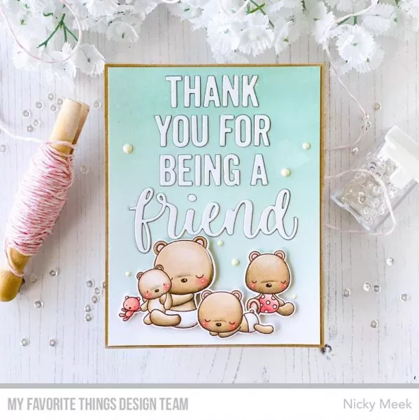 Bear Hugs Clear Stamps My Favorite Things Project 1