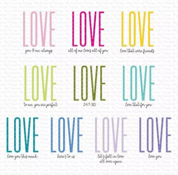 How to Say I Love You Clear Stamps My Favorite Things Project 1