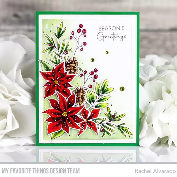 Pretty Poinsettias Clear Stamps My Favorite Things Project 2