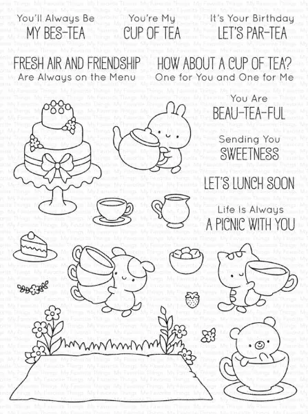 Tea Party Pals Clear Stamps My Favorite Things