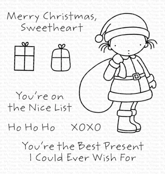Christmas Sweetheart clear stamps My Favorite Things